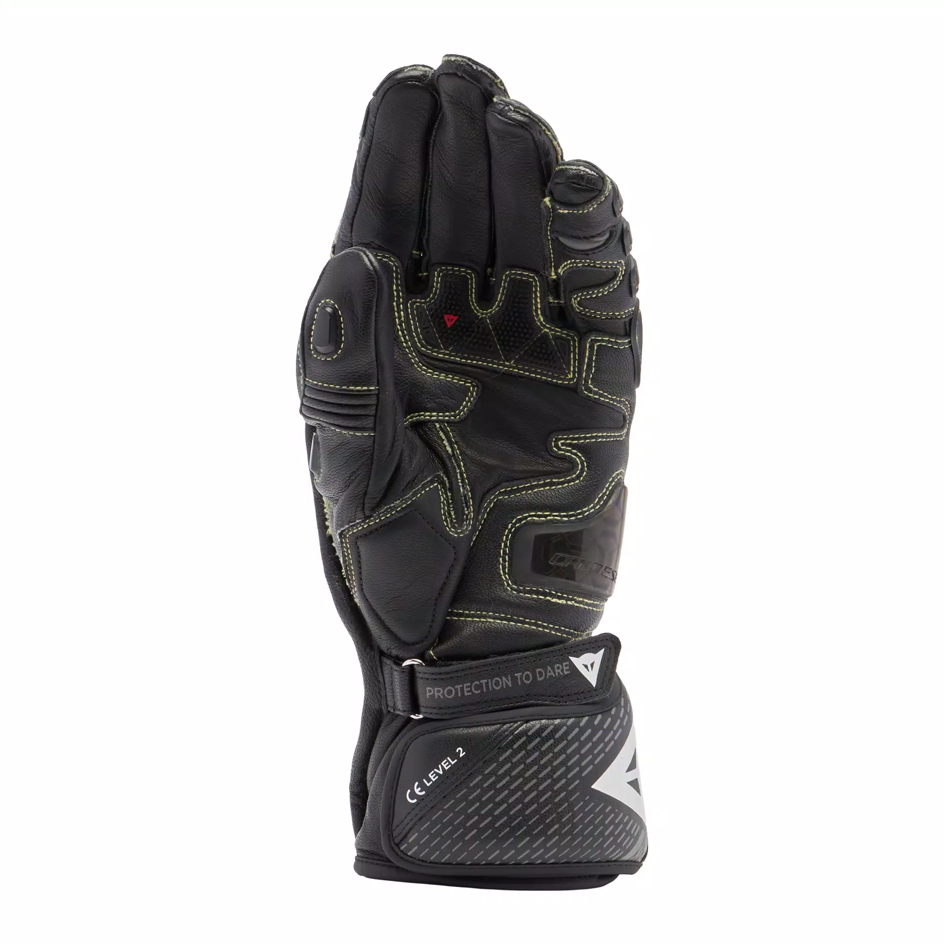 FULL METAL 7 - MEN'S MOTORCYCLE RACING LEATHER GLOVES | BLACK