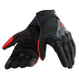 X-MOTO GLOVES BLACK/FLUO-RED- Leather