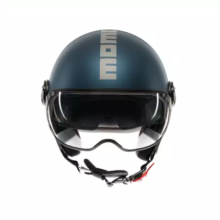 MOMODESIGN FGTR EVO MATT AVIO / SILVER - JET HELMET WITH DUAL VISOR E2206 -  - 2