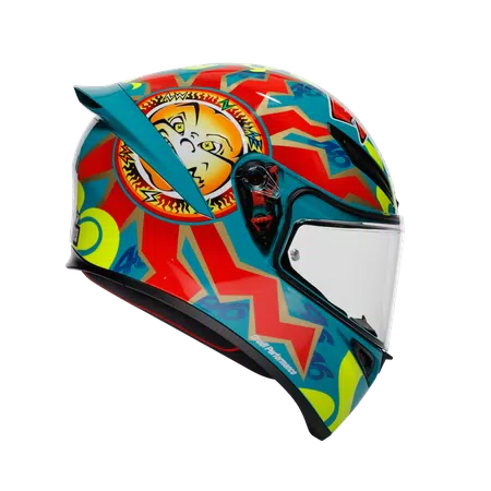 K1 S ROSSI MUGELLO 1999 - MOTORBIKE FULL FACE HELMET DOT (E2206) -  - 3