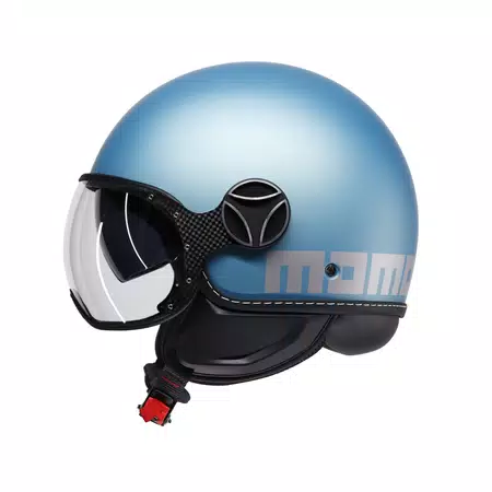 MOMODESIGN FGTR EVO - JET-HELM MIT DOPPELVISIER E2206 - MONO MATT SPRING BLUE/SILVER -  - 4