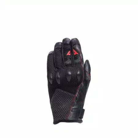 KARAKUM ERGO-TEK MAGIC CONNECTION - MEN'S MOTORCYCLE GLOVES - BLACK/BLACK - 1