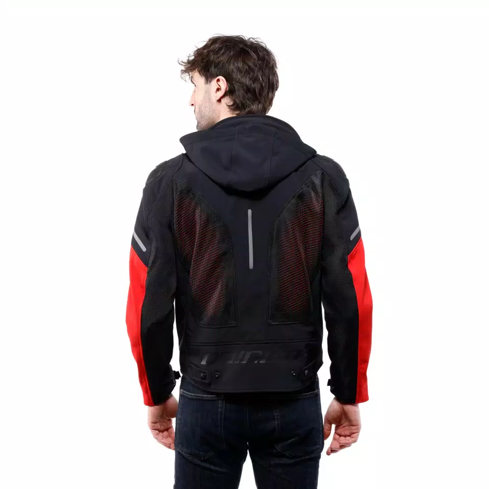 SUPER SPRINT AIR TEX - MEN'S SUMMER MESH MOTORCYCLE JACKET - BLACK/WHITE/RED - 4