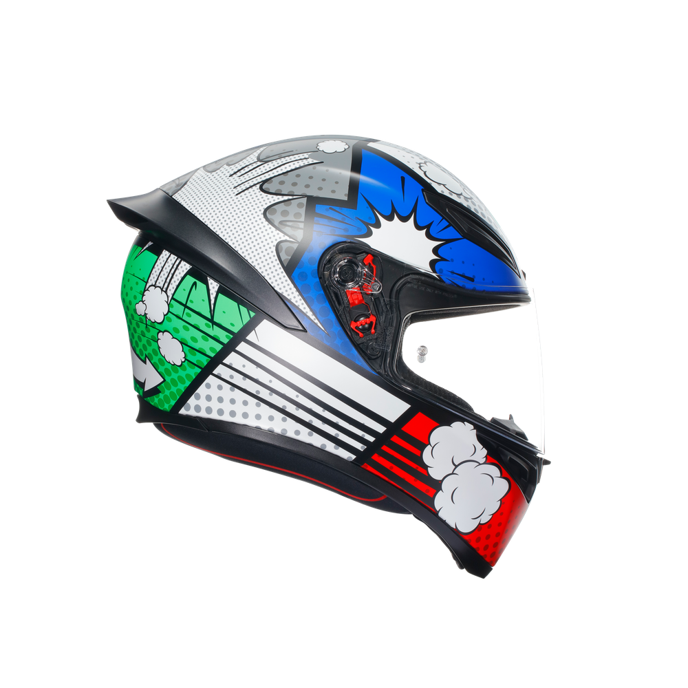 k1-s-bang-matt-italy-blue-motorbike-full-face-helmet-e2206 image number 2