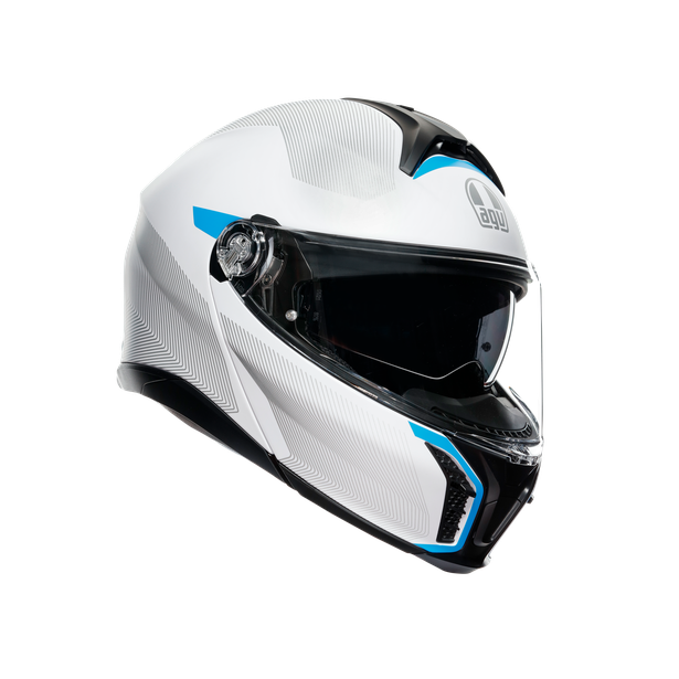 tourmodular-frequency-light-grey-blue-casco-moto-modular-e2206 image number 0