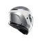 STREETMODULAR LEVICO MATT DOUBLE LIGHT GREY - MOTORBIKE FLIP UP HELMET E2206