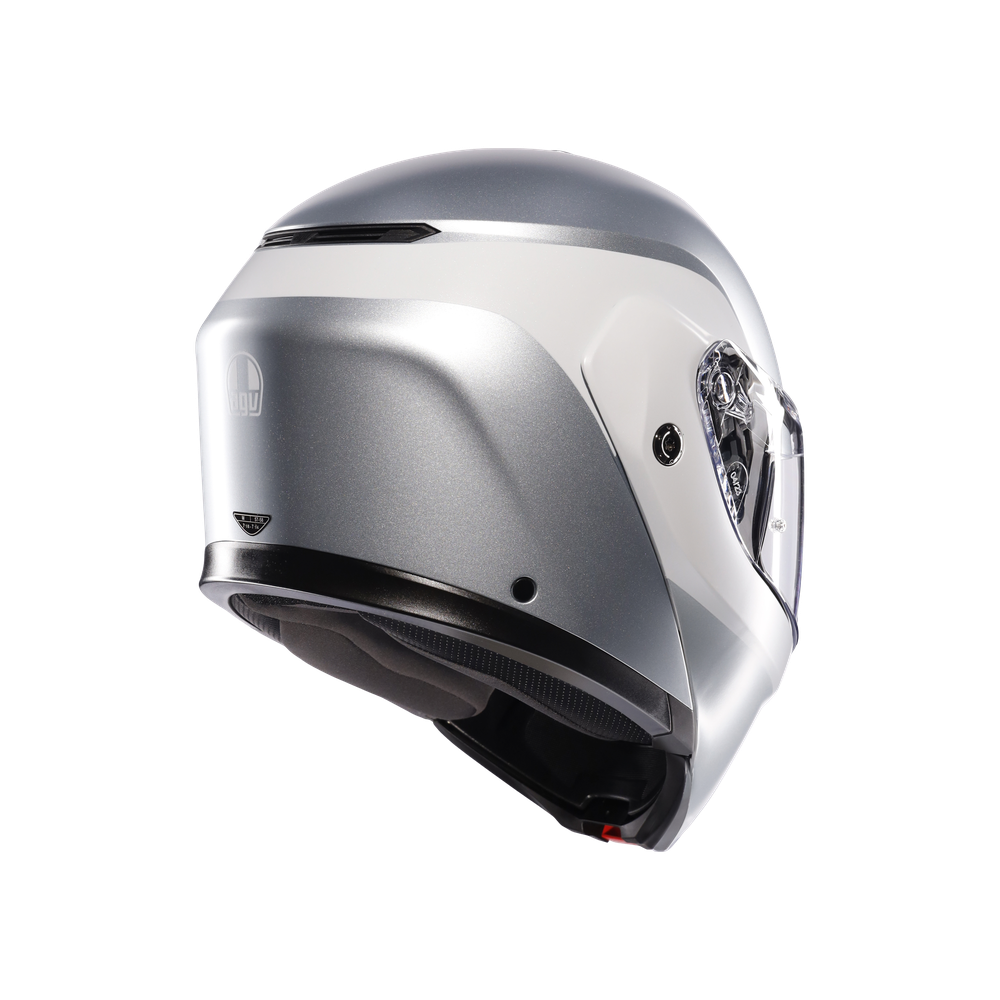 streetmodular-levico-matt-double-light-grey-casco-moto-modular-e2206 image number 5