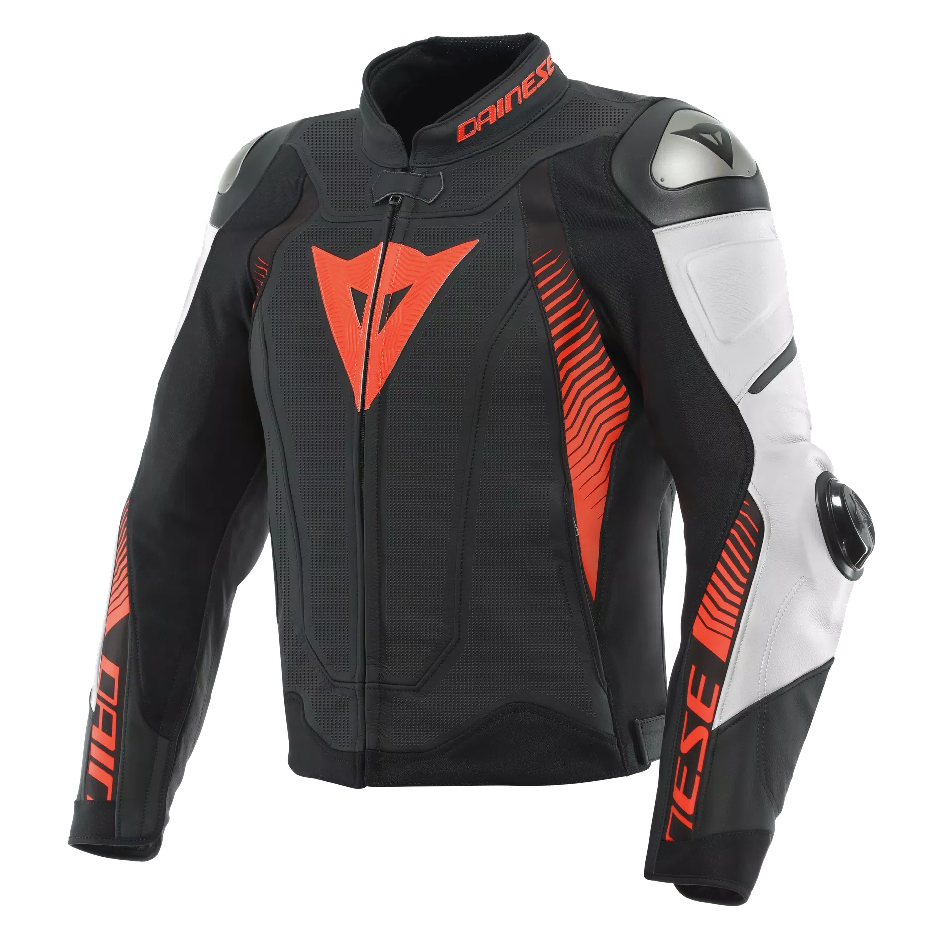 SUPER SPEED 4 - MEN'S MOTORCYCLE PERFORATED LEATHER JACKET