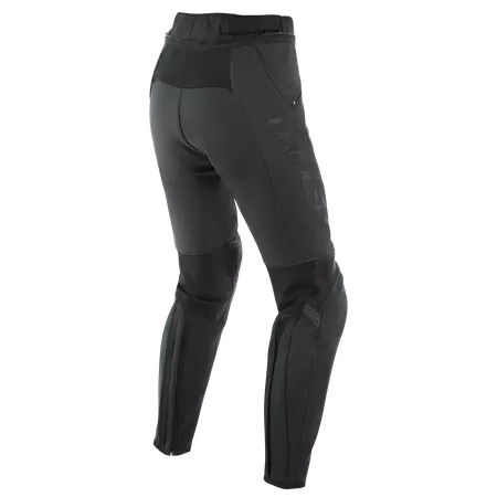PONY 3 - WOMEN'S MOTORCYCLE LEATHER PANTS - BLACK-MATT - 2