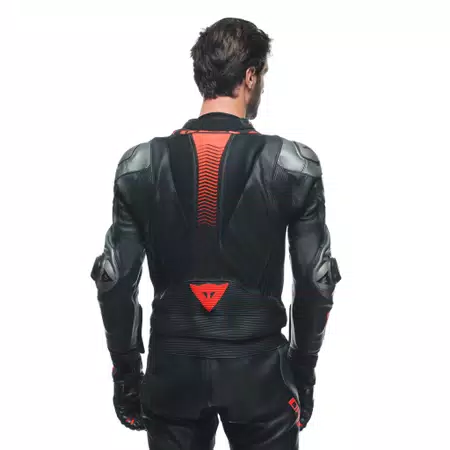 LAGUNA SECA 5 2PCS LEATHER SUIT - BLACK/ANTHRACITE/RED-FLUO - 7