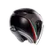 IRIDES BOLOGNA MATT BLACK/TRICOLORE - MOTORBIKE OPEN FACE HELMET E2206