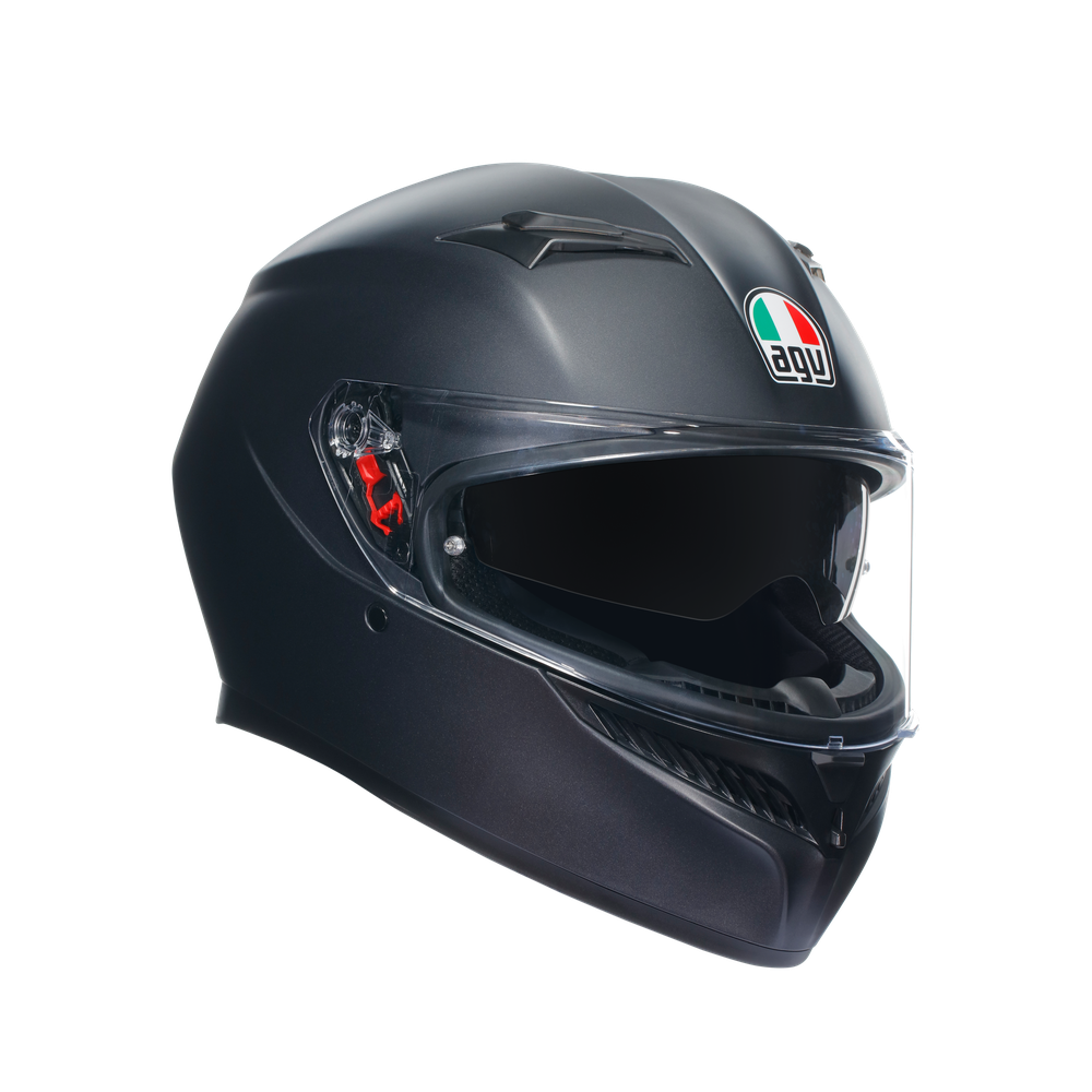 k3-matt-black-motorbike-full-face-helmet-e2206 image number 0