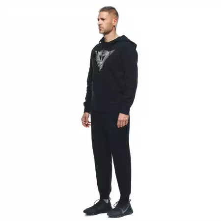 DAINESE LOGO - MEN'S HOODIE - BLACK/WHITE - 4