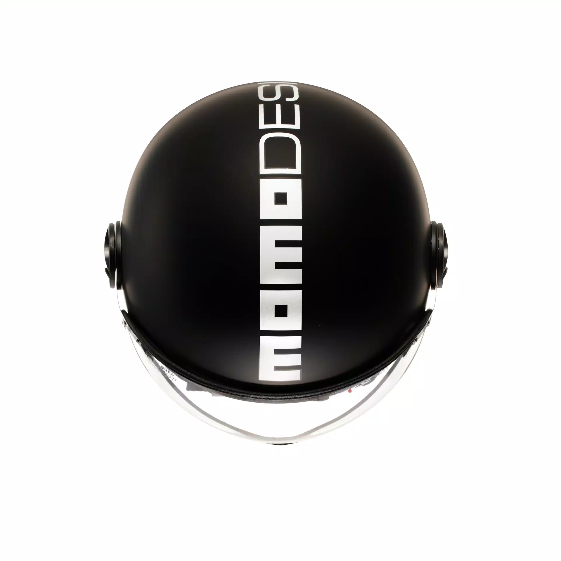 MOMODESIGN FGTR CLASSIC MATT BLACK / WHITE - JET HELMET WITH VISOR E2206
