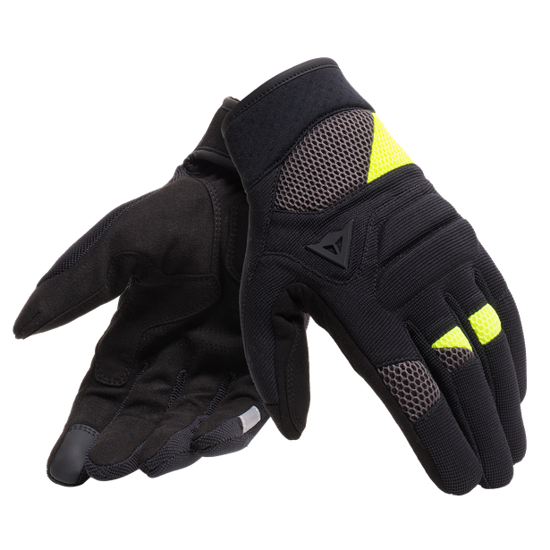 fogal-unisex-gloves-black-fluo-yellow image number 0