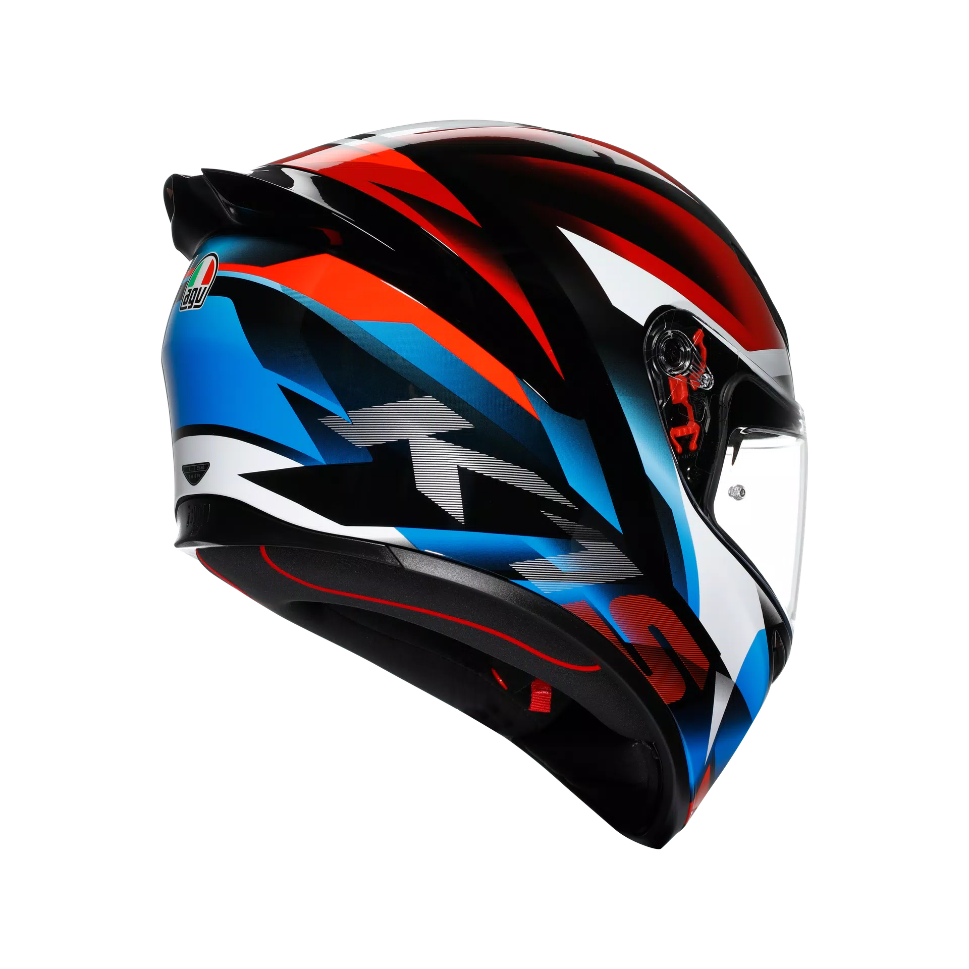 K1 S FASTLAP BLACK/RED/BLUE - MOTORBIKE FULL FACE HELMET DOT (E2206)