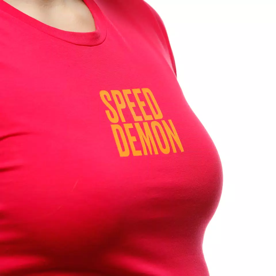 SPEED DEMON VELOCE - WOMEN'S T-SHIRT | BRIGHT ROSE | Dainese SPEED DEMON VELOCE - WOMEN'S T-SHIRT | BRIGHT ROSE | Dainese