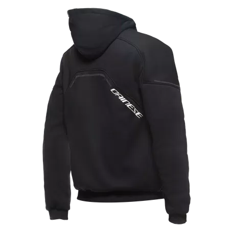 DAEMON-X SAFETY HOODIE FULL ZIP - BLACK/BLACK/WHITE - 2