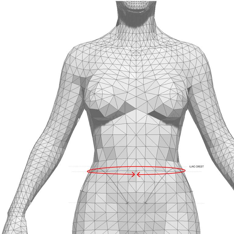 how to measure: waist