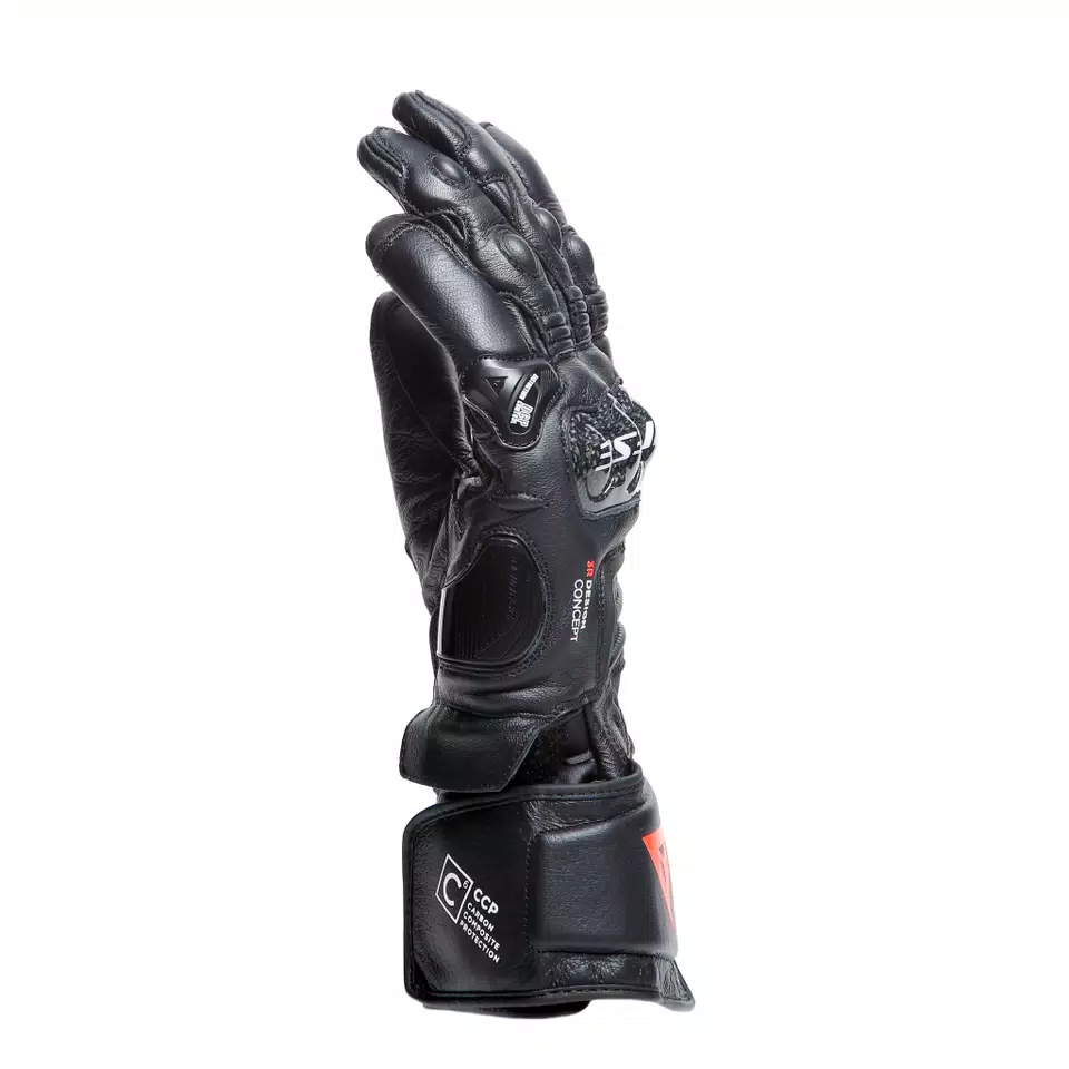 CARBON 4 LONG LEATHER GLOVES | BLACK/BLACK/BLACK | Dainese