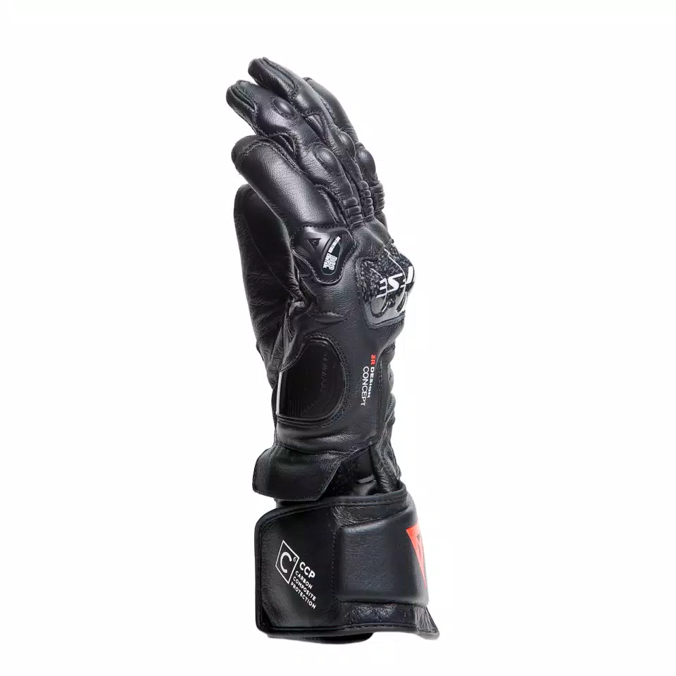 CARBON 4 - GUANTI MOTO LUNGHI IN PELLE UOMO - BLACK/BLACK/BLACK - 4