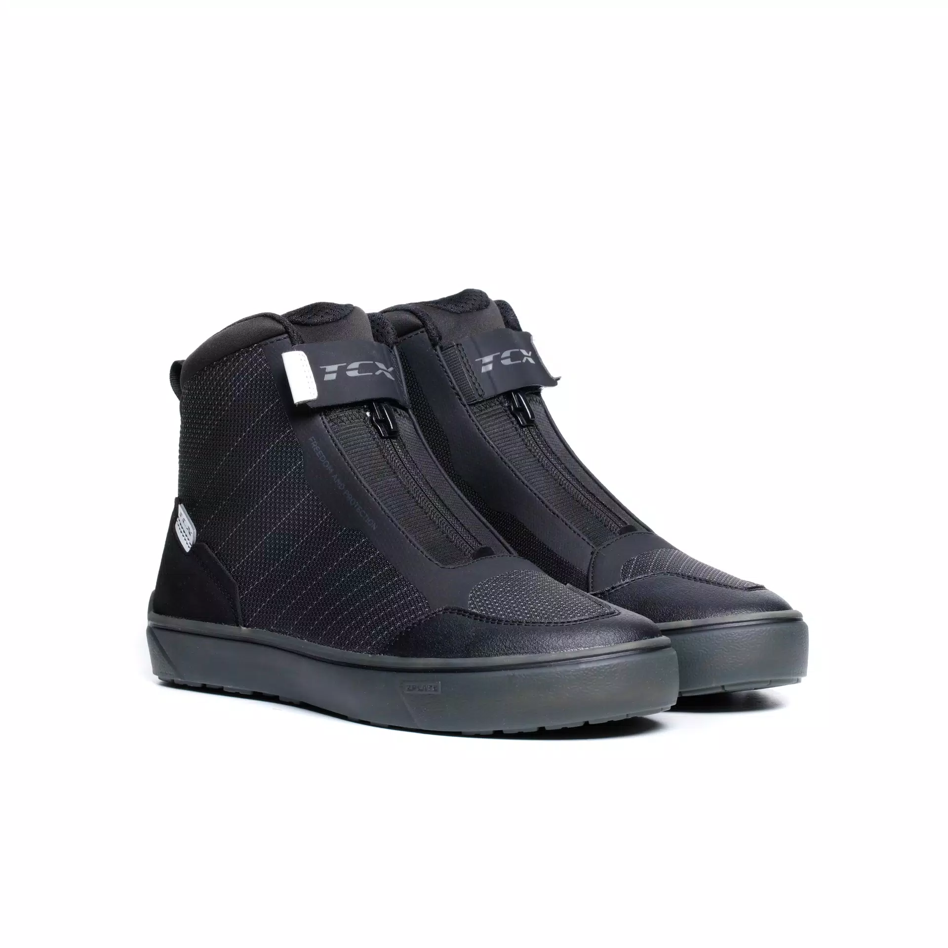 IKASU 2 WP ZAPATOS DE MOTO IMPERMEABLES HOMBRE - NEGRO/BLANCO