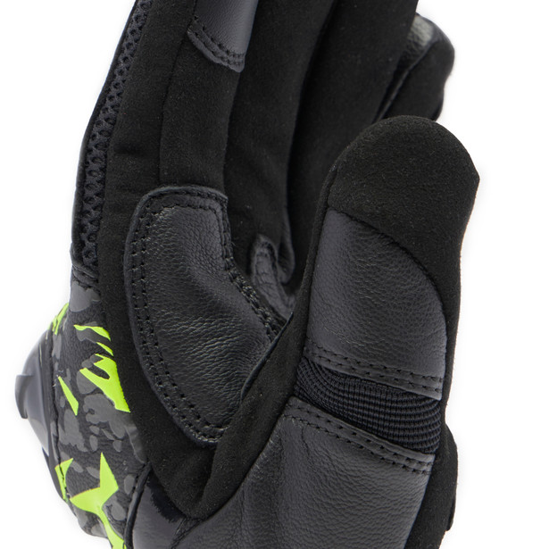 mig-3-unisex-leather-gloves-black-anthracite-yellow-fluo image number 8