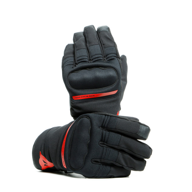 avila-unisex-d-dry-gloves-black-red image number 4