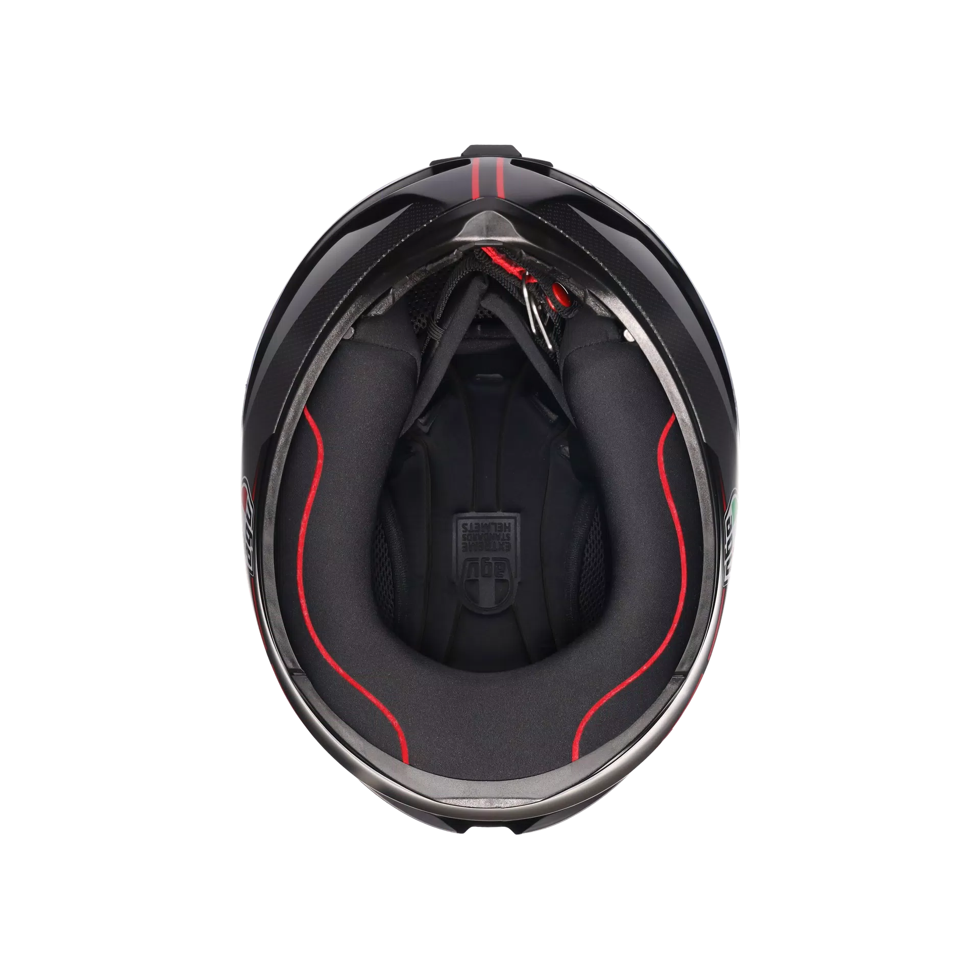 K1 S LAP MATT BLACK/GREY/RED - MOTORBIKE FULL FACE HELMET DOT (E2206)