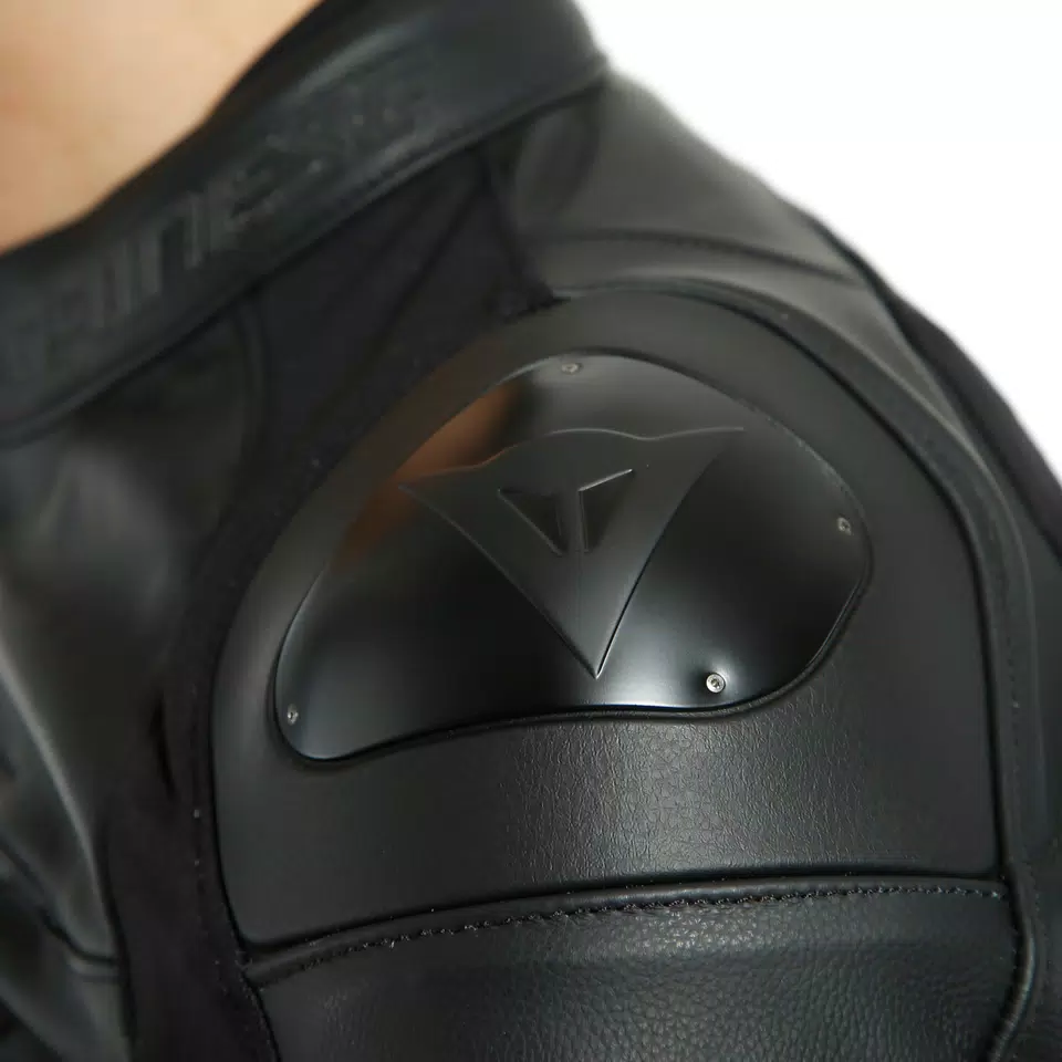 VR46 POLE POSITION LEATHER JACKET - BLACK/FLUO-YELLOW - 7