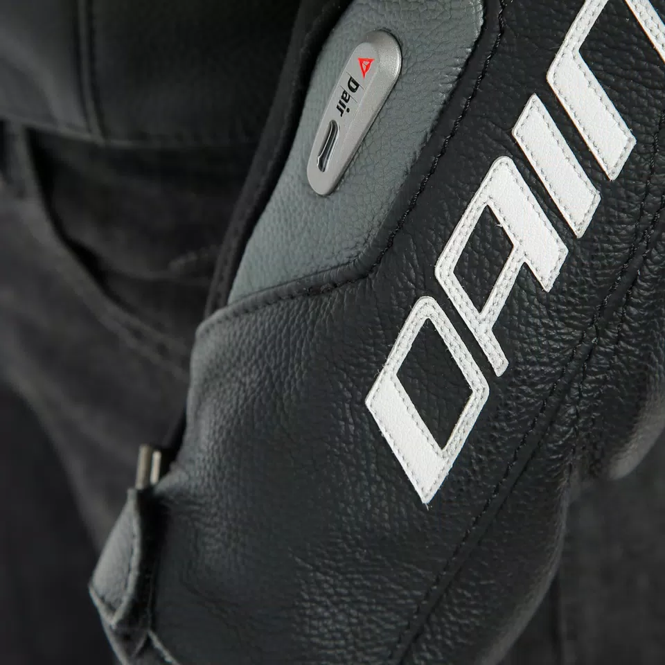 RACING 3 D-AIR LADY LEATHER JACKET - BLACK/ANTHRACITE/FUCHSIA - 6