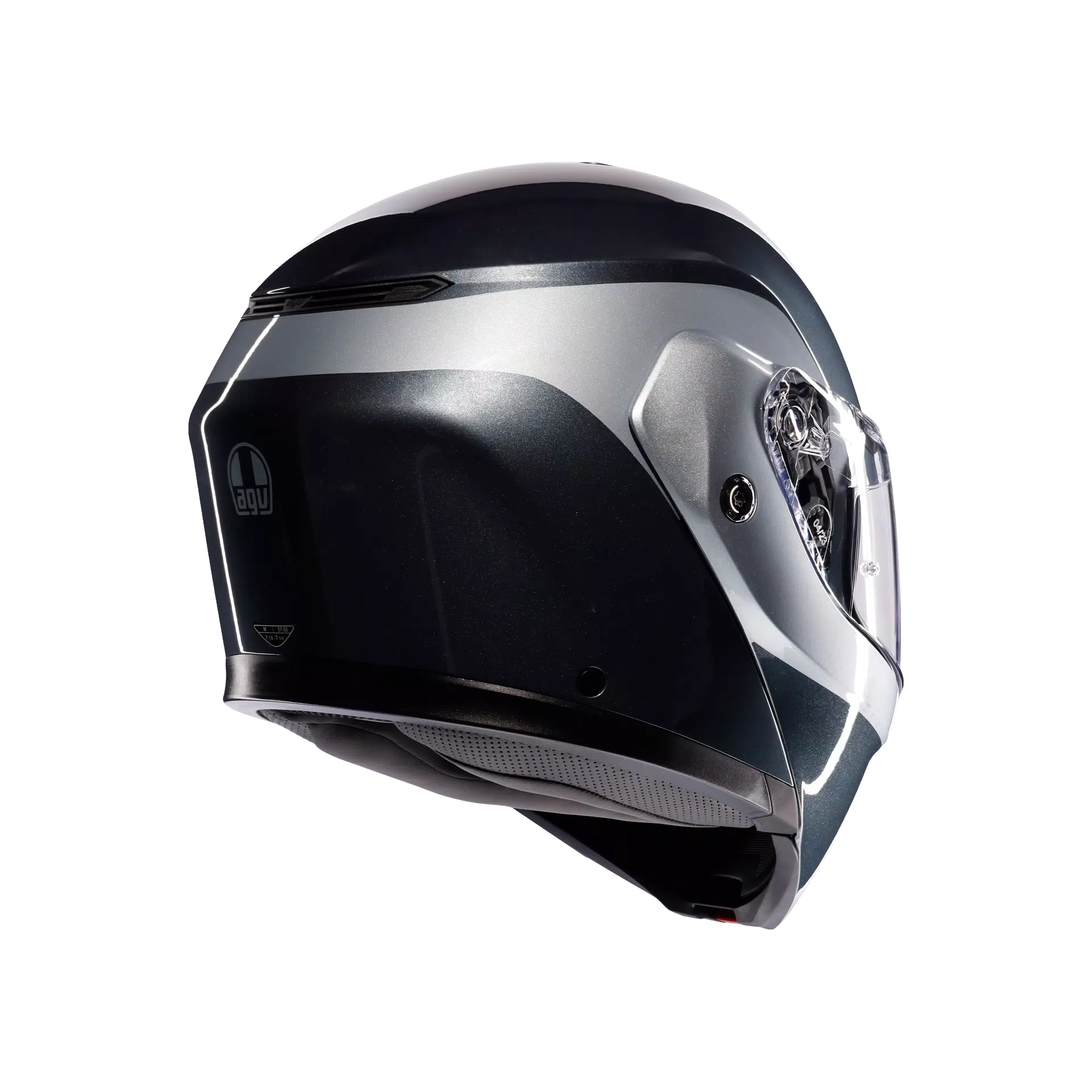 STREETMODULAR LEVICO GREY/SILVER - CASCO MOTO MODULARE E2206