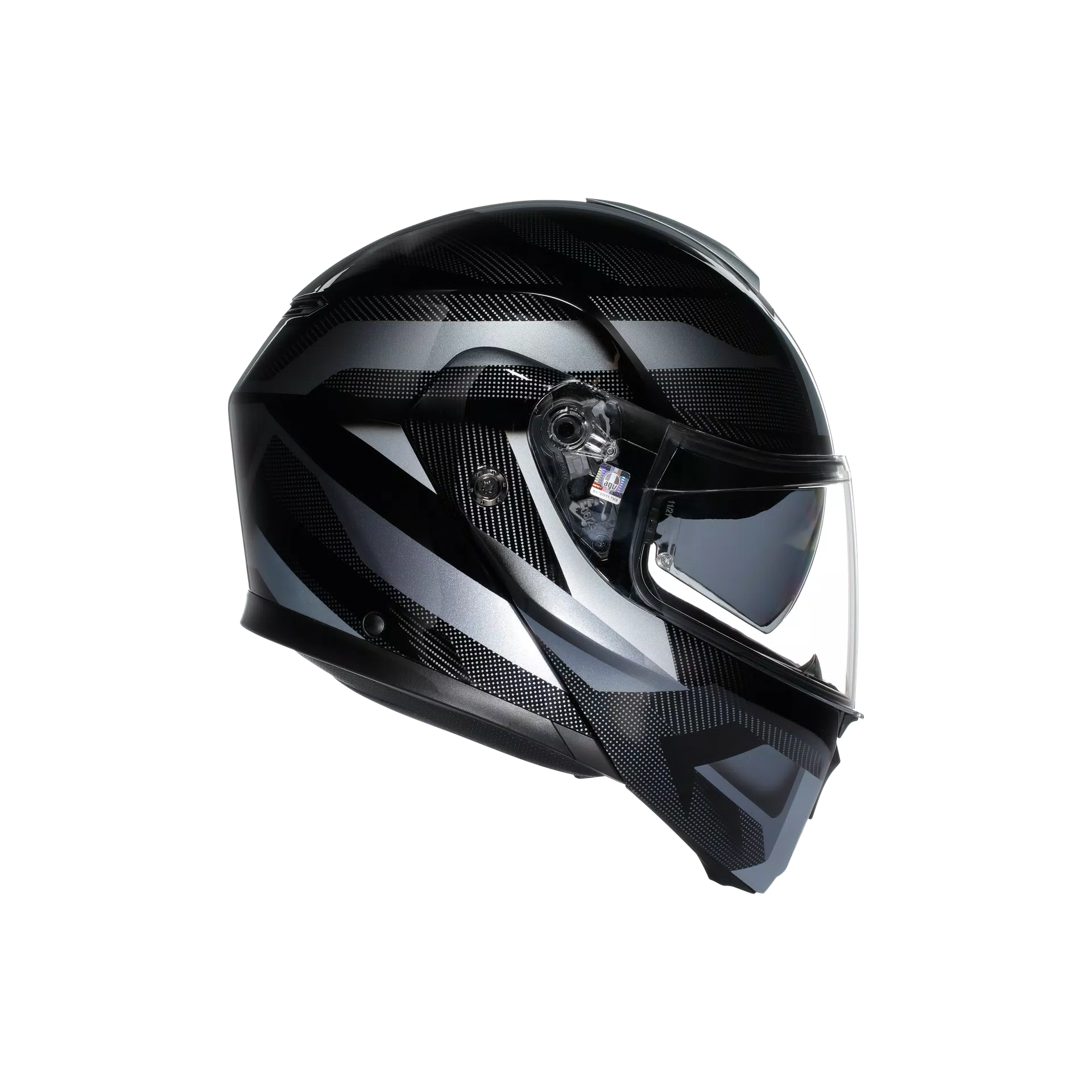 STREETMODULAR LEDRO MATT BLACK/GREY - MOTORBIKE FLIP UP HELMET DOT(E2206)