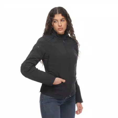 ARYA LADY TEX - WOMEN'S MOTORCYCLE JACKET IN FABRIC - BLACK/BLACK/BLACK - 3