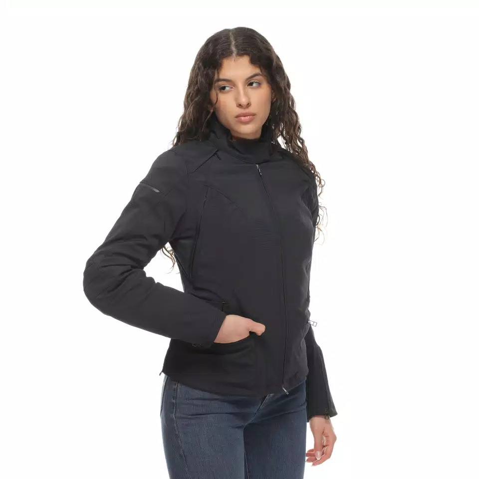 ARYA LADY TEX - WOMEN'S MOTORCYCLE JACKET IN FABRIC - BLACK/BLACK/BLACK - 3