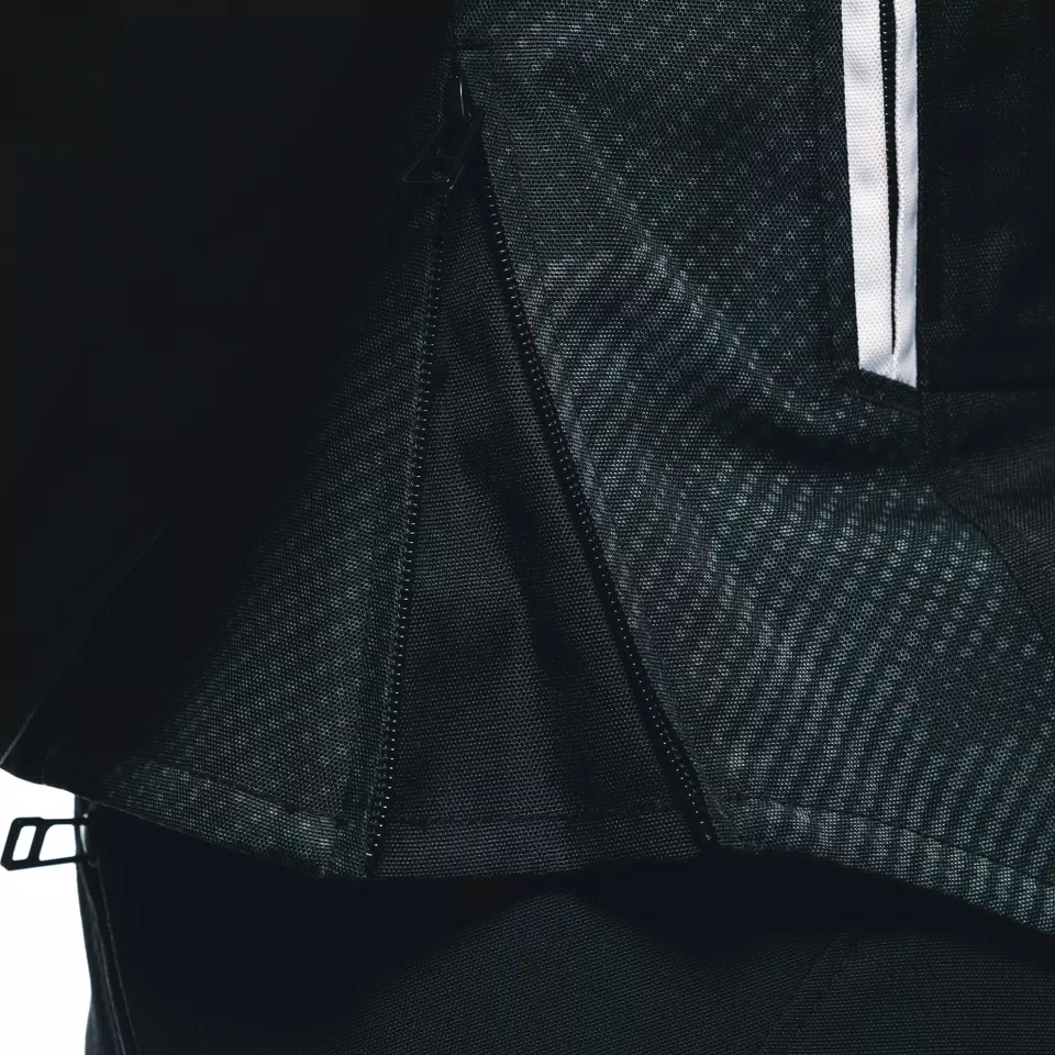 AVRO 5 - WOMEN'S FABRIC MOTORCYCLE JACKET - BLACK/WHITE/BLACK - 14