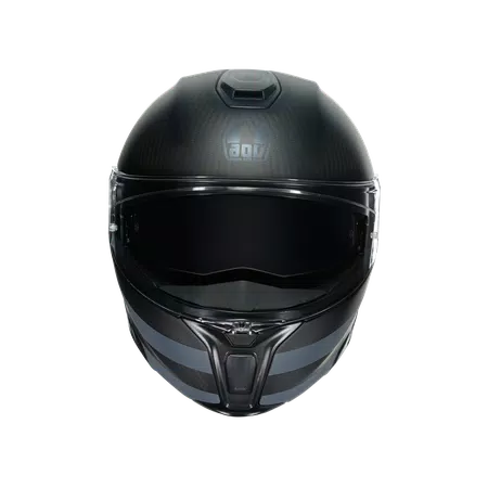 SPORTMODULAR DARK REFRACTIVE CARBON/BLACK - MOTORBIKE FLIP UP HELMET E2205 -  - 2