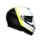 SPORTMODULAR RAY CARBON/WHITE/YELLOW FLUO -CASQUE MOTO MODULAIRE E2205