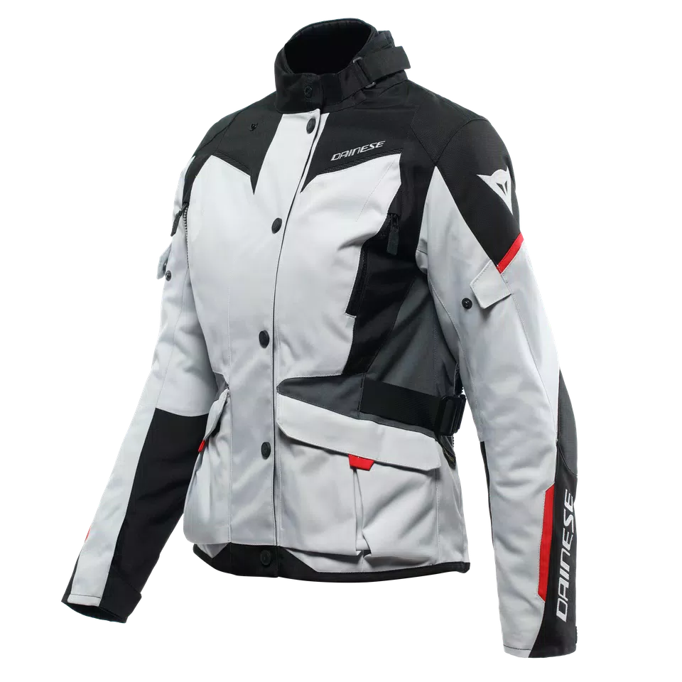 TEMPEST 3 D-DRY®- GIACCA MOTO IMPERMEABILE DONNA - GLACIER-GRAY/BLACK/LAVA-RED - 1