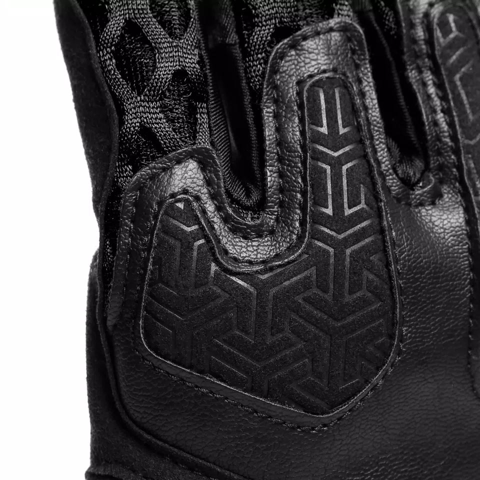 AIR-MAZE - UNISEX MOTORCYCLE TEXTILE SUMMER GLOVES - BLACK/BLACK - 5