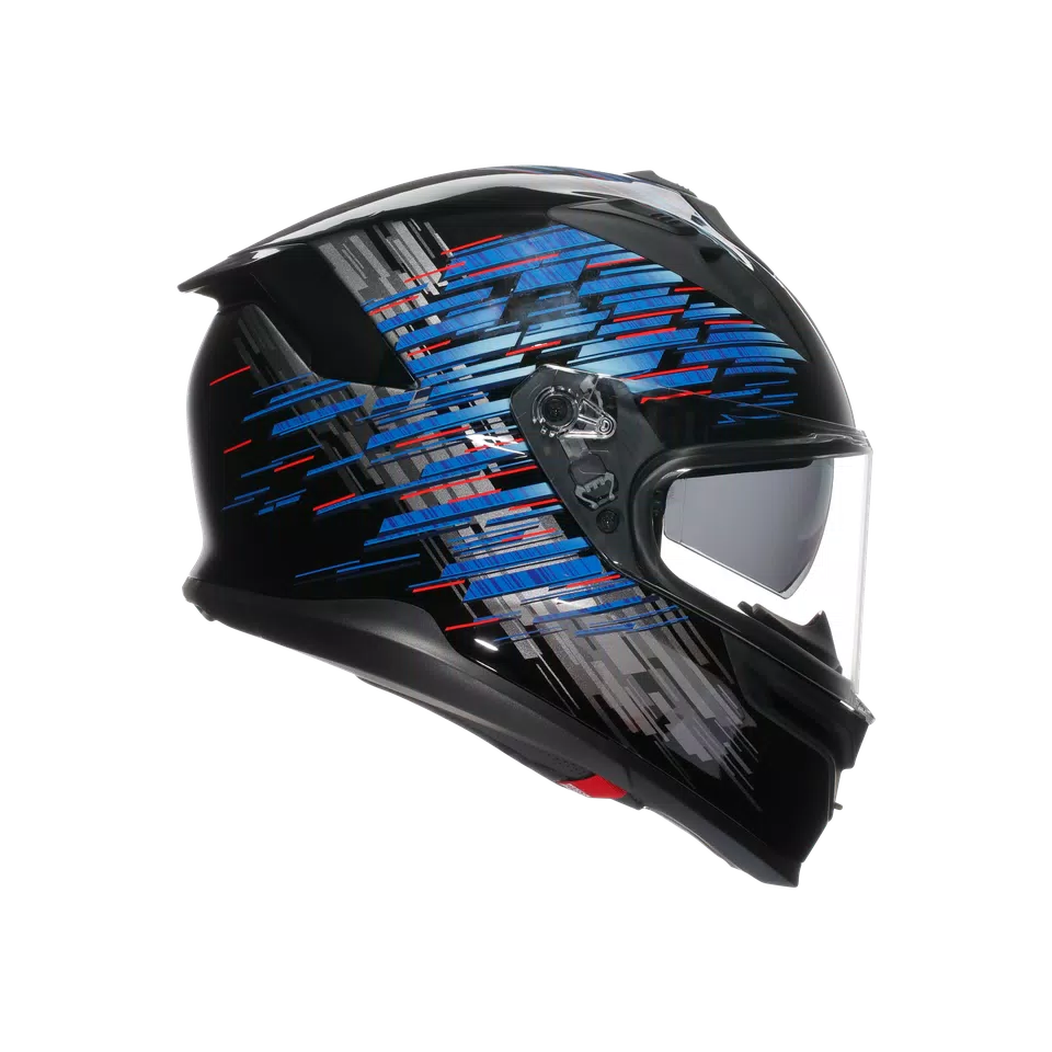 K7 AGV E2206 MPLK - GENISYS MATT BLACK/BLUE/GREY -  - 3