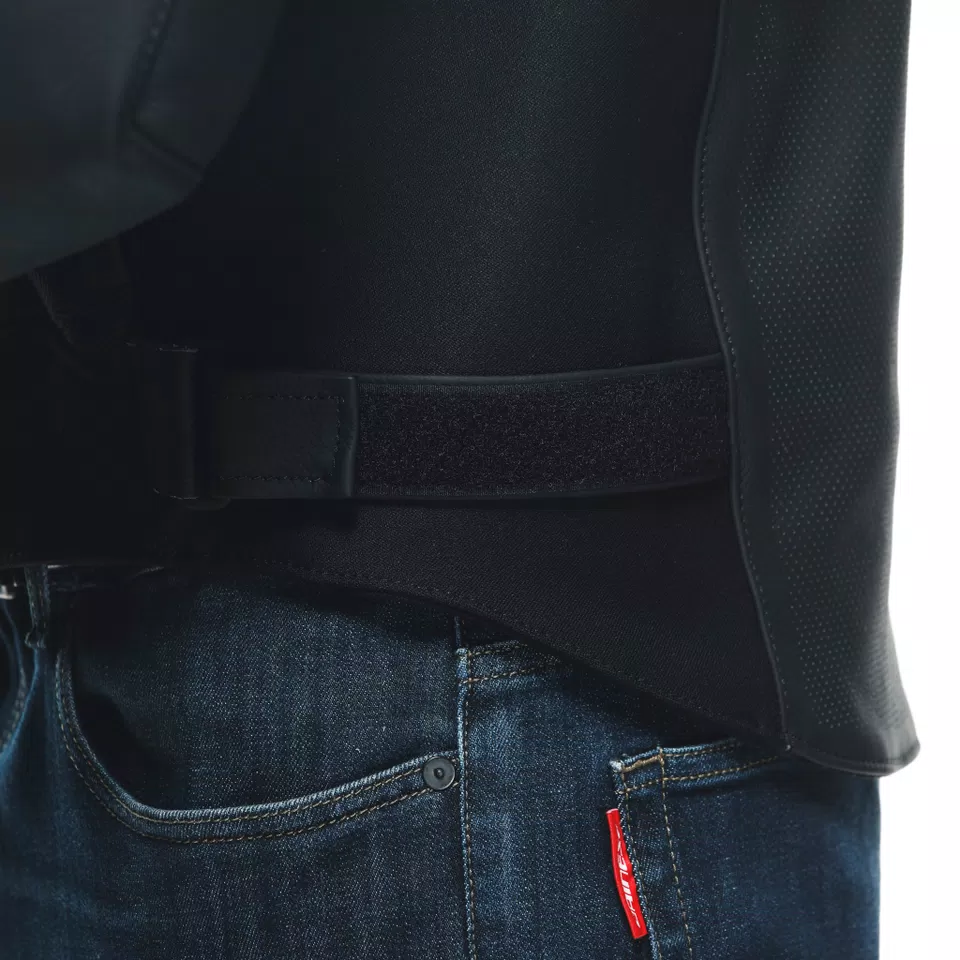 SPORTIVA LEATHER JACKET PERF. - BLACK-MATT/BLACK-MATT/BLACK-MATT - 15