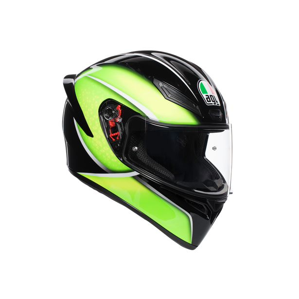 K1 Multi Ece Dot - Qualify Black/Lime - Motorcycle helmets