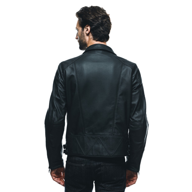 chiodo-giacca-moto-in-pelle-uomo-black image number 5