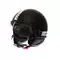 MOMODESIGN FGTR CLASSIC MATT BLACK / WHITE - JET HELMET WITH VISOR E2206