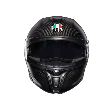 SPORTMODULAR MATT CARBON - MOTORBIKE FLIP UP HELMET E2205 -  - 2
