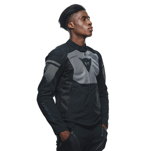 air-fast-tex-giacca-moto-estiva-in-tessuto-uomo-black-gray-gray image number 5