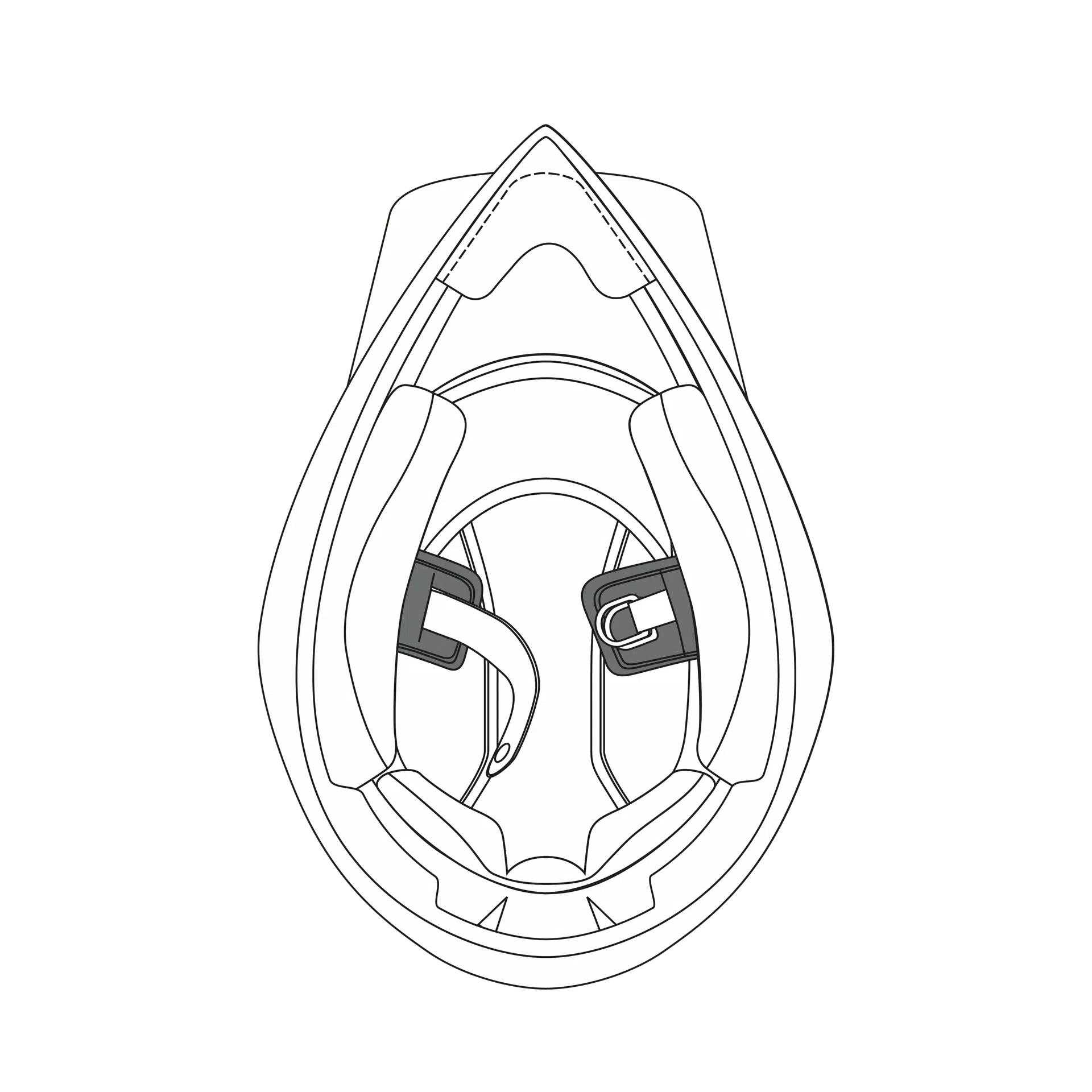 CHIN STRAP PADS AX9 (ML-L-XL-XXL-XXXL)