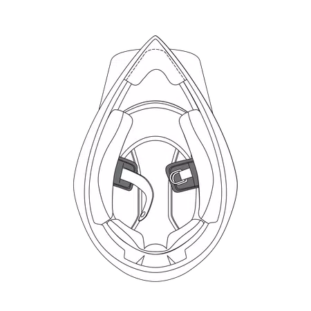 CHIN STRAP PADS AX9 (ML-L-XL-XXL-XXXL) -  - 1