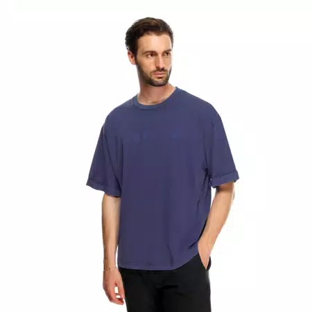 SFUMATA - MEN'S CREWNECK T-SHIRT - ORIENTAL BLUE - 3